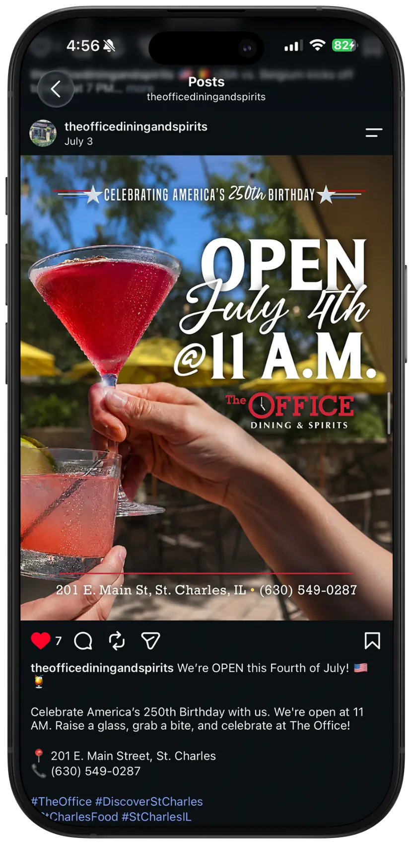The Office Dining & Spirits: July Fourth