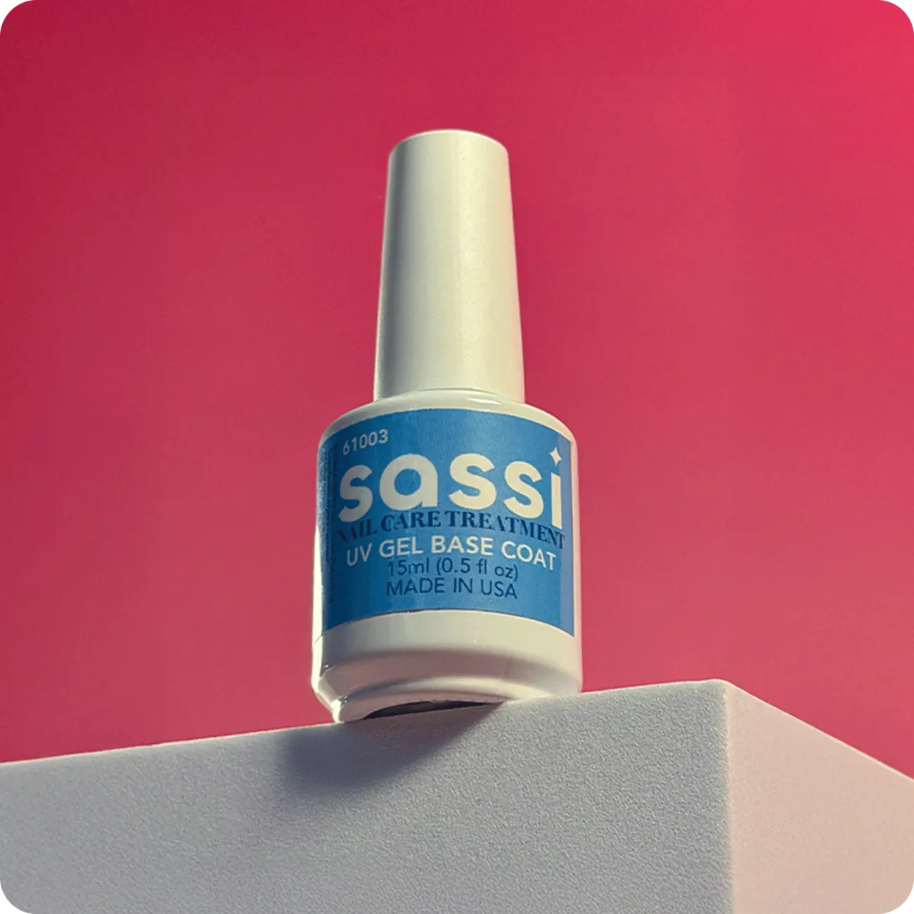 Sassi nail care base coat product photograph